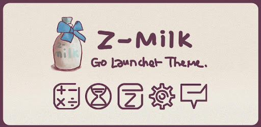 ZMilk GO Launcher Theme 1.2