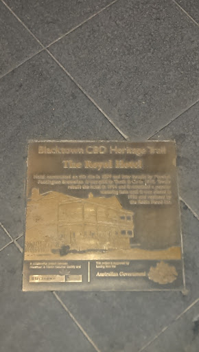 Royal Hotel Heritage Plaque