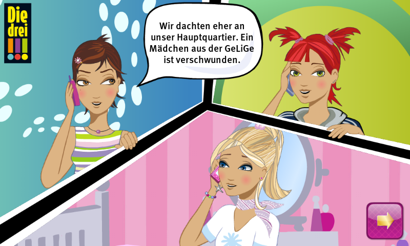 Android application Die drei !!!  Auf der Spur screenshort