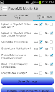 PlayerMD Biometric Platform Screenshots 23
