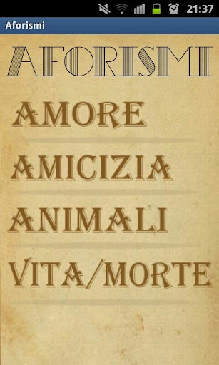 I MIGLIORI AFORISMI