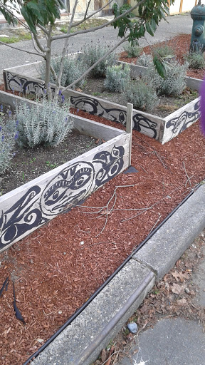 Alki - First Nations Art on Raised Garden