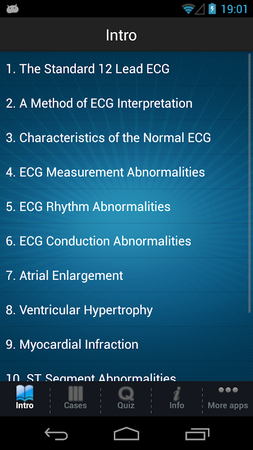Android application ECG - Electrocardiogram Review screenshort