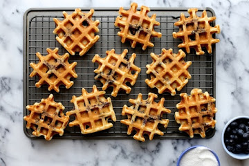 All the Blueberries Buttermilk Waffles 