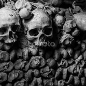 In The Depths Of The Catacombs by Charles Wolford II - Black & White Objects & Still Life
