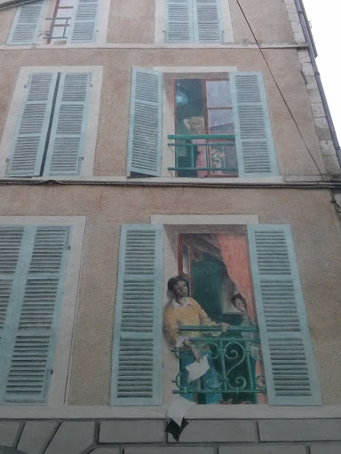 Street Art Les Voisines De Balcon