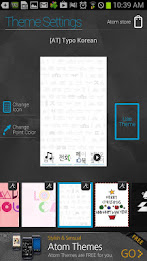 Typo Korean atom theme poster 4