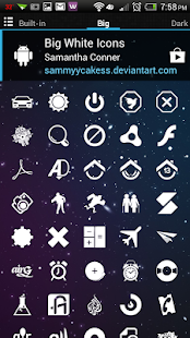 Free Big White Minimal Icons APK for Android