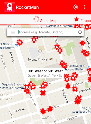 RocketMan TTC GO Transit App