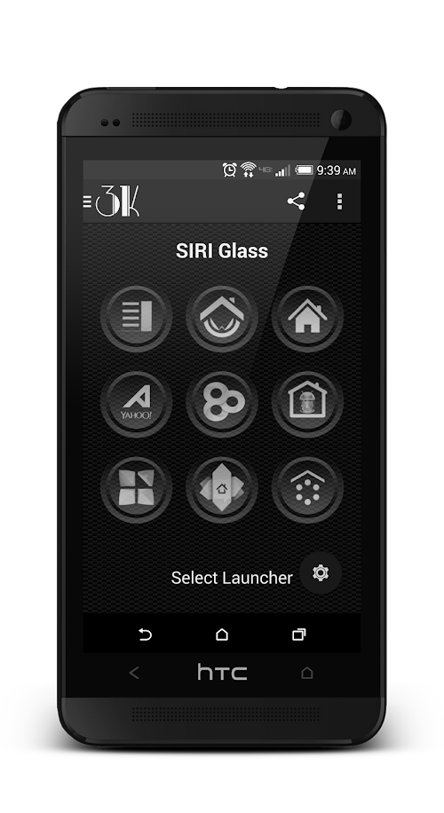 Android application 3K SR GLASS - Icon Pack screenshort