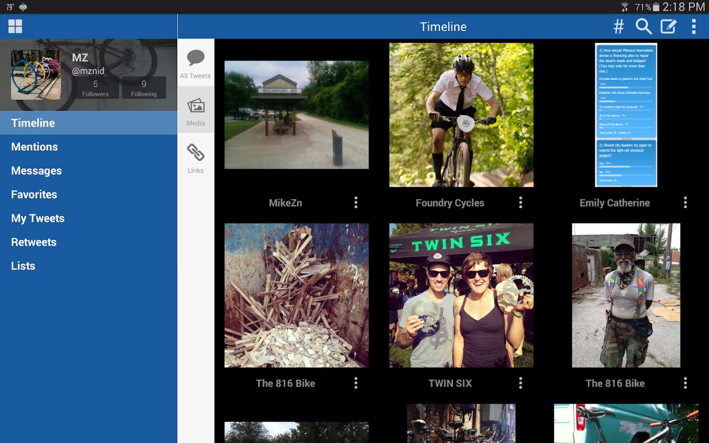 TweetCaster Pro for Twitter - screenshot