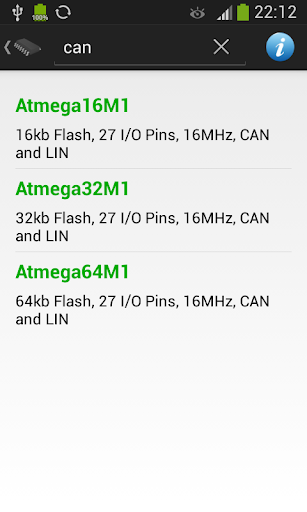 AVR Atmega Database