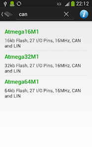 AVR Atmega Database - screenshot thumbnail