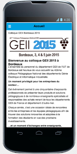 Colloque GEII 2015 Bordeaux