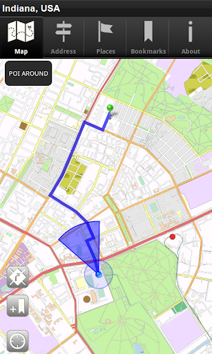 【免費旅遊App】離線地圖 美國印第安納州-APP點子