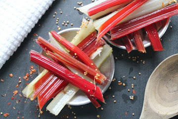 Pickled Chard Stems