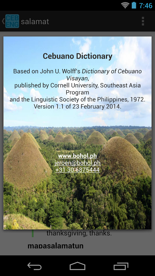 CebuanoEnglish Dictionary Android Apps on Google Play