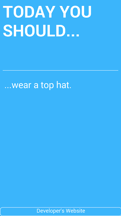 Android application What Should I Do Today? screenshort