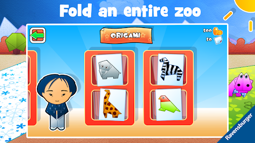 Android application Play-Origami Zoo screenshort