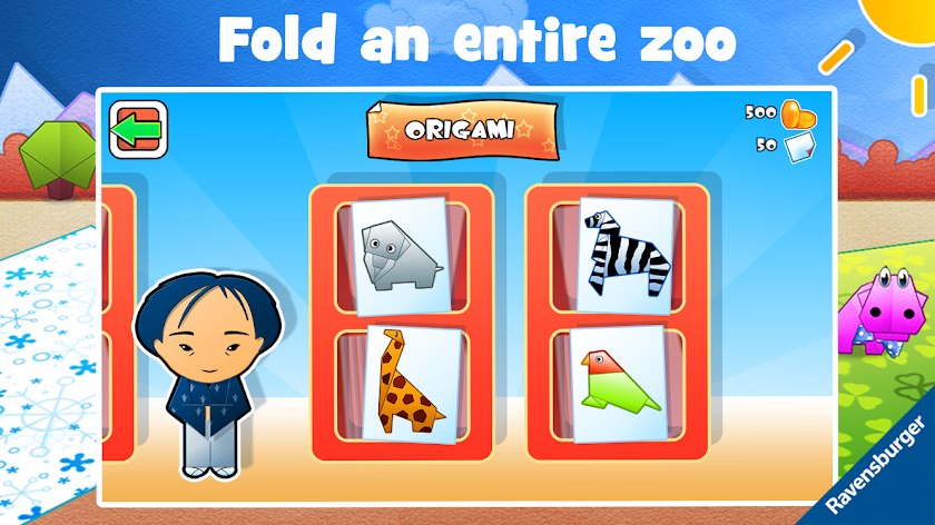 Play-Origami Zoo Screen 1