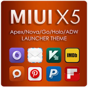 MIUI X5 HD Apex Nova ADW Theme v1.8.0 Full Apk Download