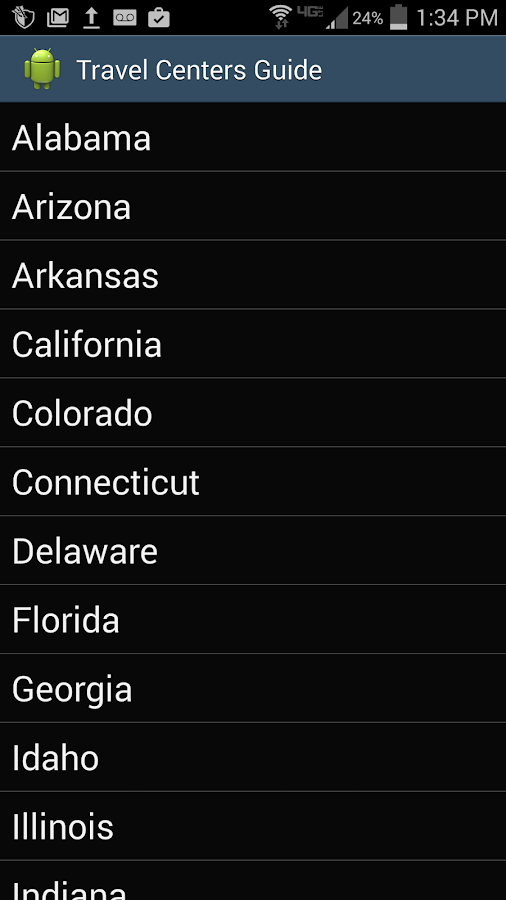 Truck Stop Guide Screen 3