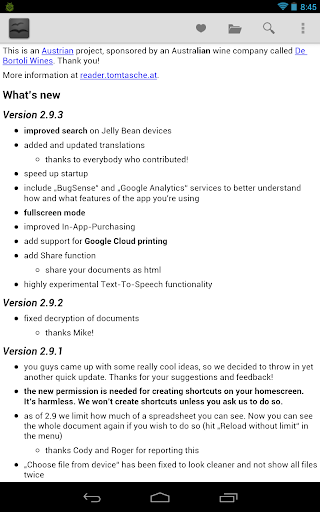 OpenDocument Reader