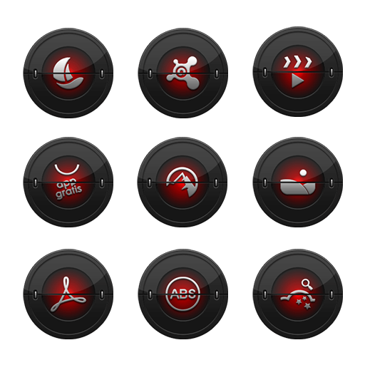 免費下載個人化APP|Red Searchlight Icon Pack app開箱文|APP開箱王