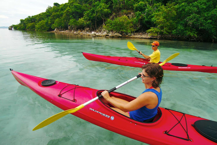 Gather a group to kayak the peaceful waters of St. John in the U.S. Virgin Islands.