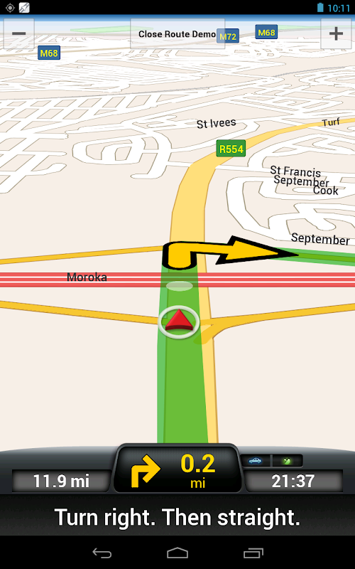 Android application CoPilot Premium South Africa screenshort