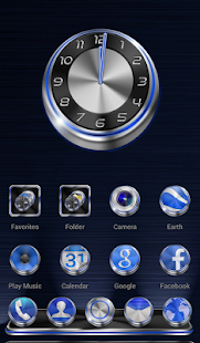 Next Launcher Theme Techno 3D - screenshot