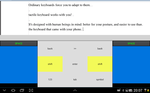 【免費個人化App】tactile keyboard - free-APP點子