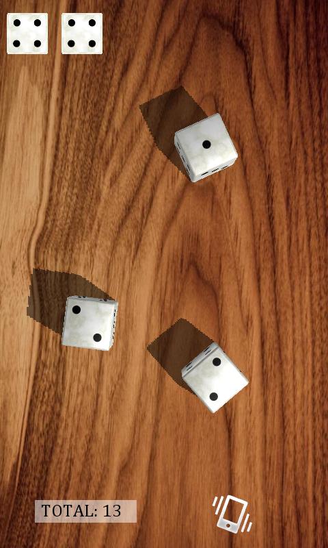 Android application Dice​Shaker 3D Pro screenshort