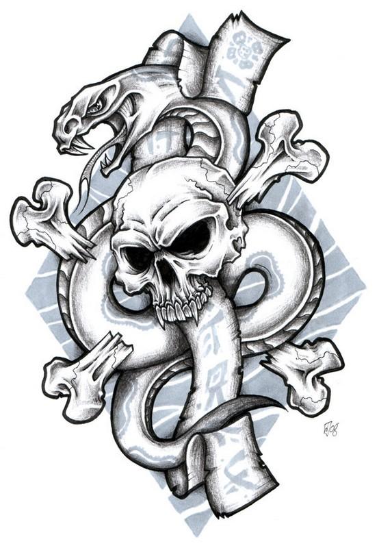 Skulls Tattoo Design Wallpaper - Apl Android di Google Play