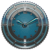 Clock Widget Lightblue Eleplan APK 포스터