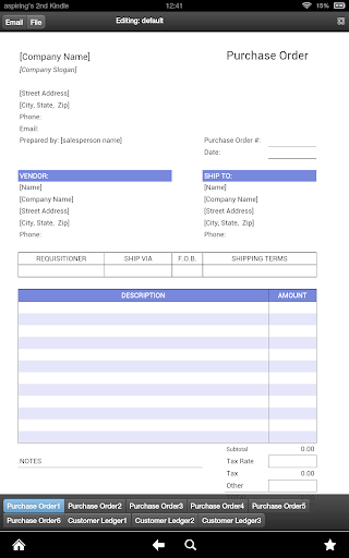 Customer Ledger