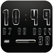 Clock Widget Black Panther