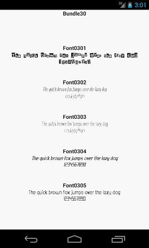 Fonts for FlipFont 30