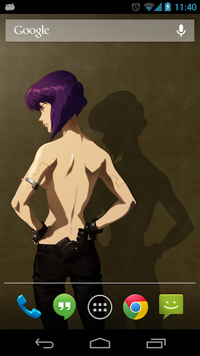 Motoko Parallax Live Wallpaper