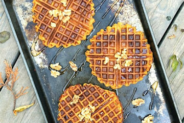 Healthy Pumpkin Waffles