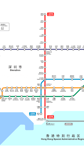 シンセン地下鉄路線図