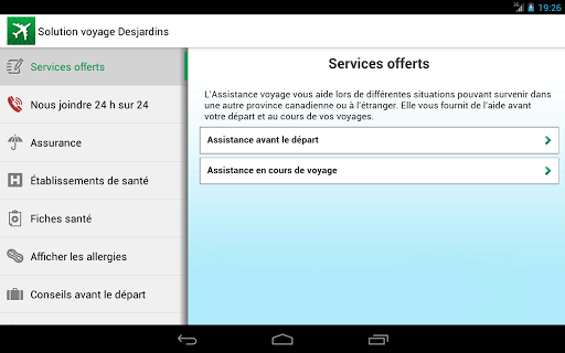 【免費旅遊App】Solution voyage Desjardins-APP點子