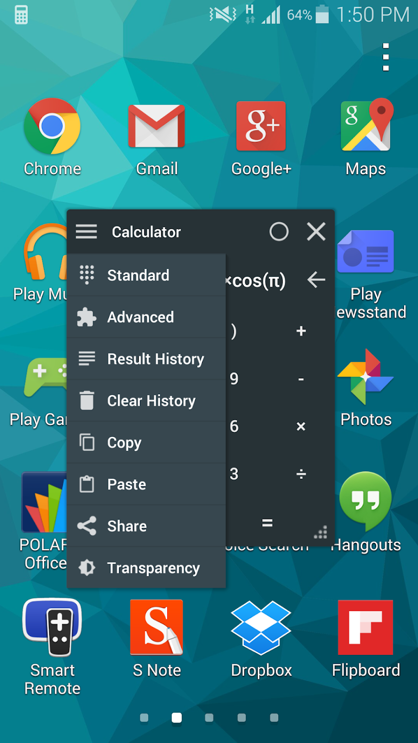 Floating Calculator Screen 2