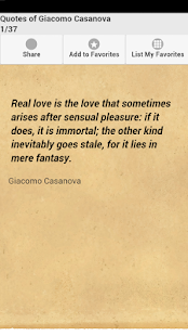 Free Download Quotes of Giacomo Casanova APK