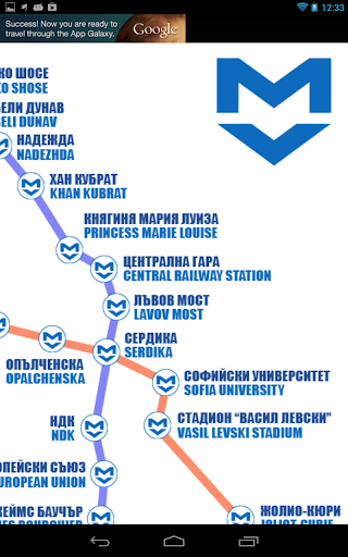 Sofia Metro Map