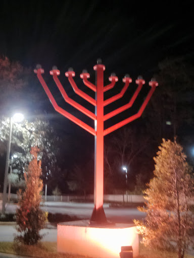 Jewish Center Menorah Monument