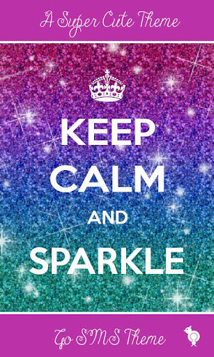 Keep Calm Sparkle GO SMS Theme