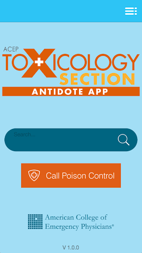 ACEP Toxicology Antidote App