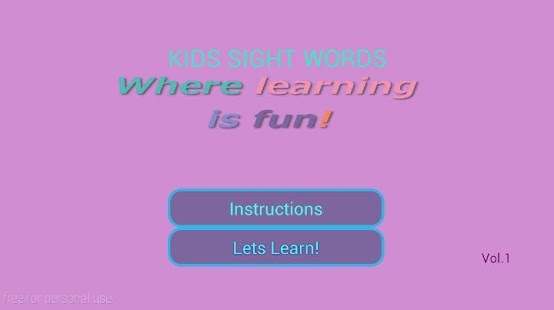 How to download KIDS SIGHT WORDS Vol.1 1.3 apk for android