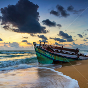 Broken Boat by Wan Azizi WS - Transportation Boats